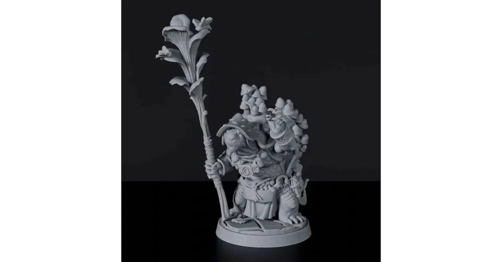 Prémium Titan Forge Miniatures Tortoisefolk Male Druid ver 1