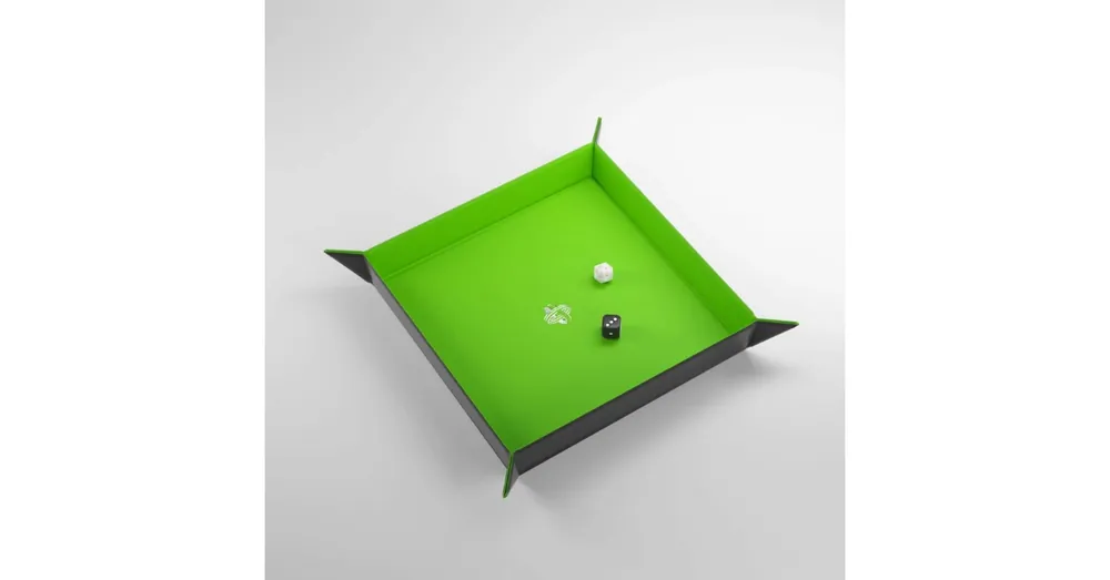 Újdonság Magnetic Dice Tray, Square fekete/zöld