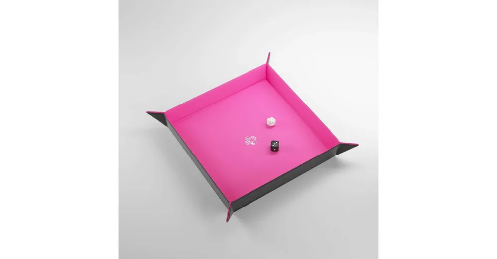 Gyors szállítás Magnetic Dice Tray, Square fekete/rózsaszín
