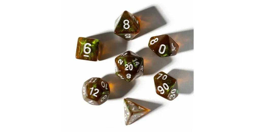Dobókocka készlet Unearthed Treasure - Peridot (7 db-os készlet) Végkiárusítás