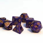 Akció Dobókocka készlet Pearl Purple/Gold