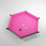 Rendeld meg most Magnetic Dice Tray, Hexagonal fekete/rózsaszín