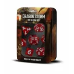 Expressz kézbesítés Dobókocka készlet, Dragon Storm (Red) Silicone Set (7 darabos)