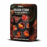 Expressz szállítás Dobókocka készlet, Dragon Storm (Red) Inclusion Set (7 darabos)