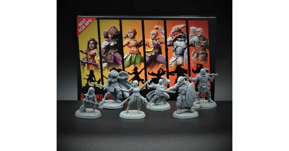 Korlátozott ajánlat Titan Forge Miniatures D20 Heroes - Axe and Fist