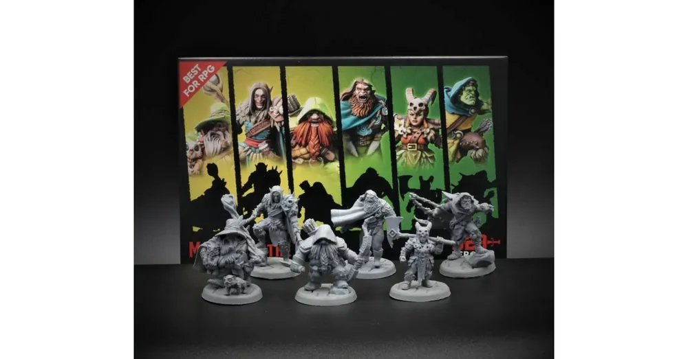 Szuper akció Titan Forge Miniatures D20 Heroes - Masters of the Hunt