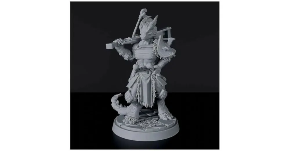 Titan Forge Miniatures Dragonborn Female Barbarian ver 3 Azonnal elérhető