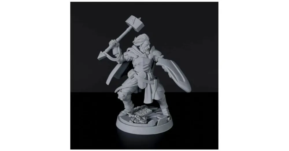 Azonnal elérhető Titan Forge Miniatures Human Male Fighter ver 1b