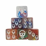 Vásárlói kedvenc Dobókocka készlet D6 Skull Mix (kék/narancs)