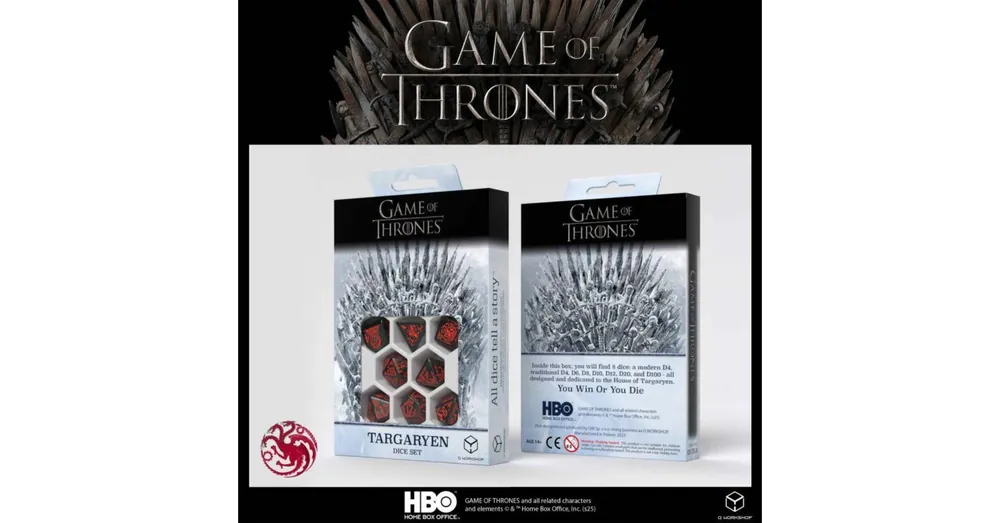 Nézd meg most Dobókocka készlet, GoT Targaryen szett