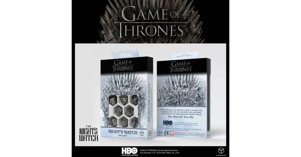 Kiárusítás Dobókocka készlet, GoT Night‘s Watch szett