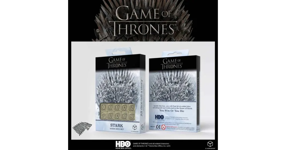 Végkiárusítás Dobókocka készlet, GoT Stark 10xD6 szett