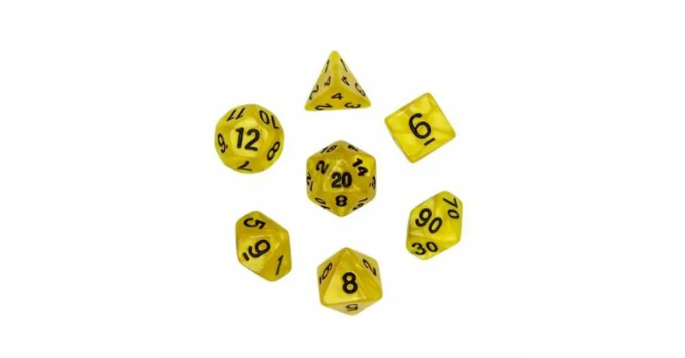 Dobókocka készlet Pearl Yellow/Black Szuper ajánlat