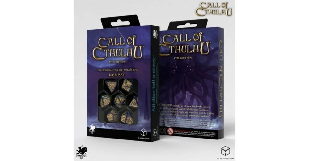 Dobókocka készlet - Call of Cthulhu Blue-green & Gold Exkluzív ajánlat