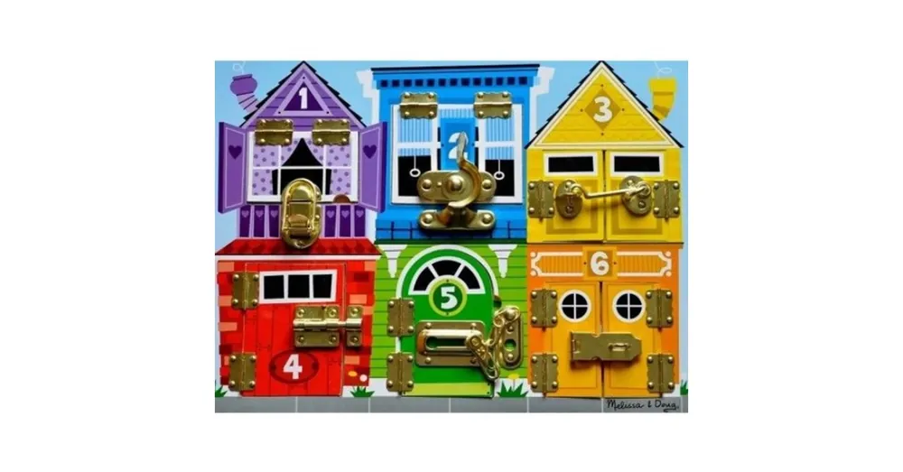 Vedd meg online Matató tábla záras játék - Melissa and Doug zárak és reteszek