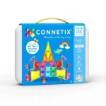 Connetix 32 db-os mini mágneses építőjáték fémdobozban Gyors kiszállítás