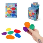 Prémium Szenzoros szilikon fidget kavicsok 6 darabos készlet