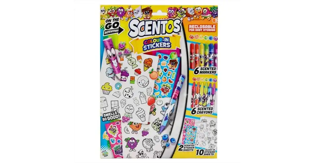Expressz kézbesítés Scentos Színezhető illatos matrica készlet