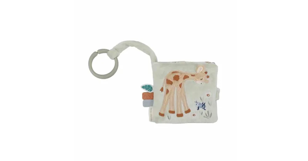 Prémium Little Dutch kicsi textil babakönyv - Safari Friends