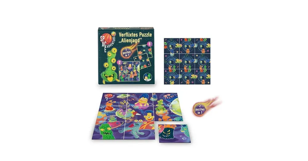 Legkelendőbb Űrhajós mini puzzle - 2 in 1 - Űrlények