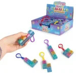 Glitteres fidget kulcstartó tetrisz elemekkel Biztonságos vásárlás