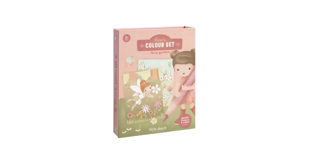 Biztonságos vásárlás Little Dutch színező könyv kiegészítőkkel - Rosa Fairy Garden