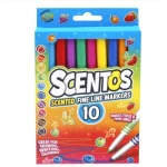 Scentos illatos vékony filctoll 10 db-os Újdonság