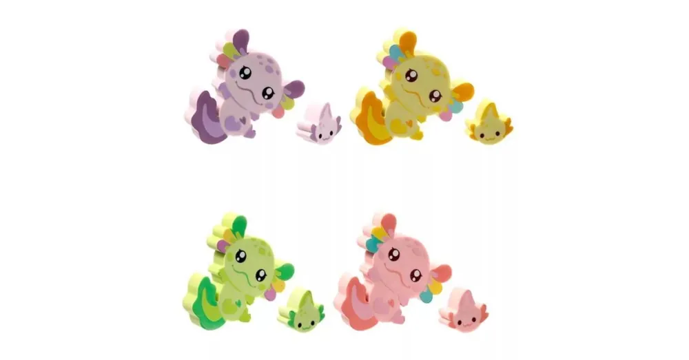 Axolotl radír 2 db-os szett Puckator Utolsó darabok (1 db) Szuper akció
