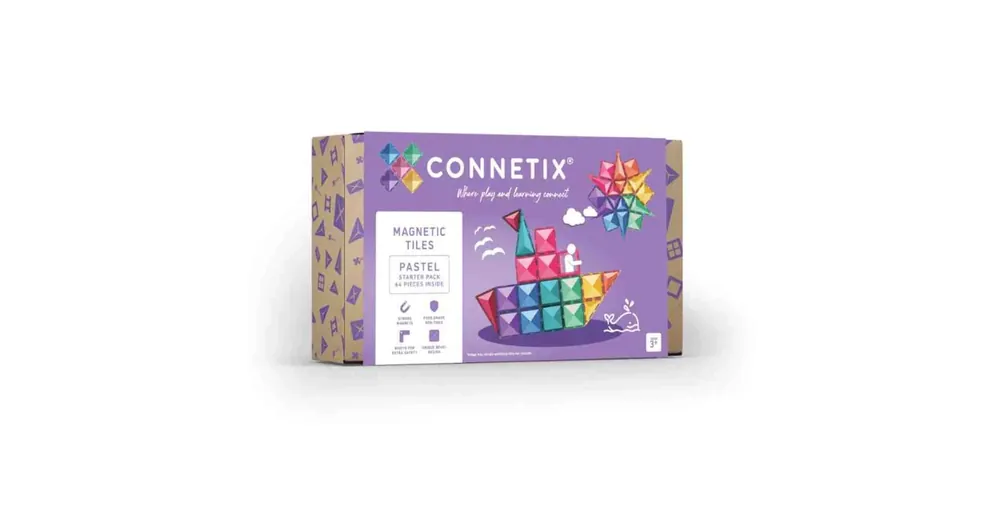 Connetix pasztell kezdő szett - 64 db-os Vásárlói kedvenc
