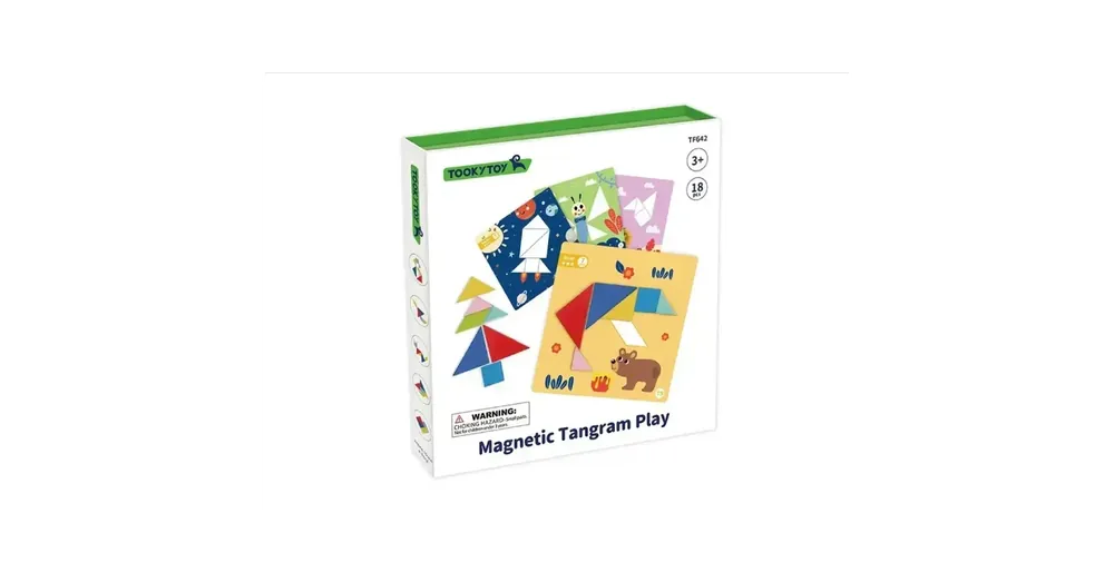 Tooky Toy Mágneses tangram képkirakó Különleges ajánlat