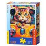 Árcsökkenés Cat Bus Travel - 100 darabos puzzle Castorland