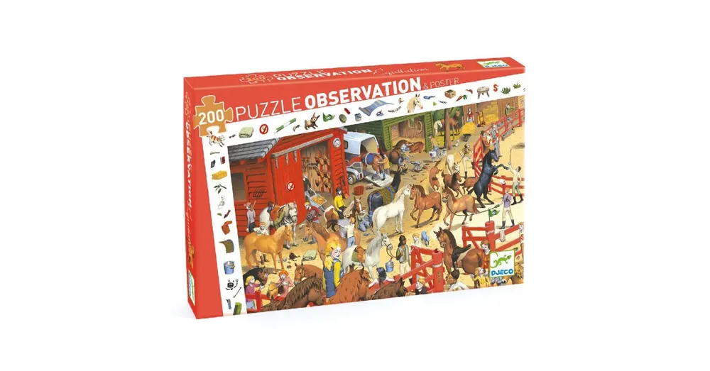 Csak ma Djeco megfigyeltető puzzle - lovaglás 200 db-os