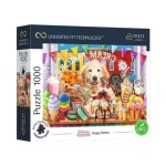 Trefl puzzle 1000 darabos - Kutya party Vedd meg online