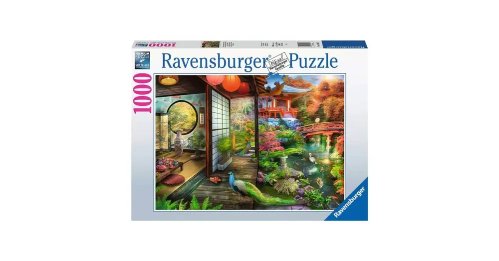 Ravensburger puzzle 1000 db-os - Japán kert, teaház Újdonság