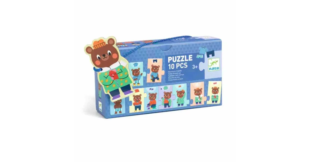 Prémium Mackó öltözködik - Sorozat puzzle -10 db-os