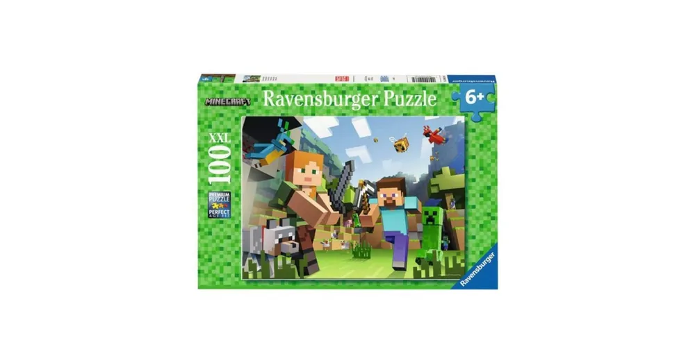 Alacsony ár Minecraft kirakó 100 db-os Steve és Alex puzzle