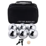 Petanque készlet 6 fém golyóval tartóban Csak ma
