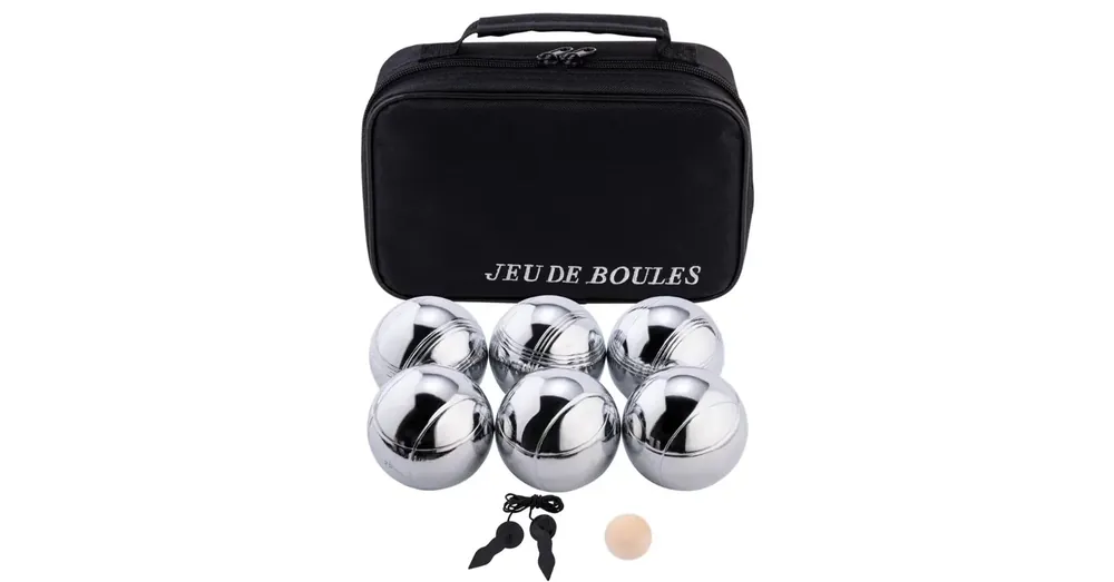 Petanque készlet 6 fém golyóval tartóban Csak ma