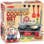 Kihagyhatatlan ajánlat Fa játék tűzhely főzőeszközökkel – Melissa & Doug