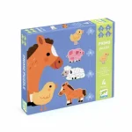 Biztonságos vásárlás Djeco Primo puzzle - A farmon 3-4-5-6 db-os