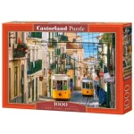 Exkluzív ajánlat Lisszaboni villamosok, Portugália - 1000 darabos Puzzle Castorland