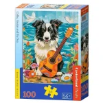 Csak ma Collie, a gitár és a tenger - 100 darabos puzzle Castorland