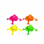 Neon ugró béka több színben, 5,5 cm - 1 db Olcsó
