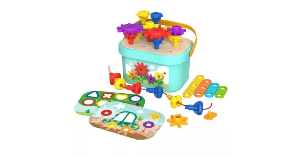 Olcsóbb Tooky Toy Építőkészlet vödörben - Kert
