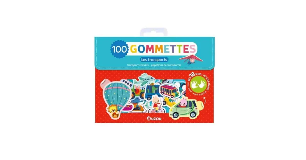 Akció 100 db-os matrica készlet - Közlekedés - Auzou