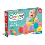 Prémium Clemmy 10 db-os puha építőkockák