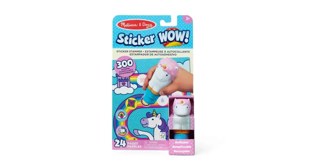 Szezonális akció Sticker Wow! matricanyomda - Unikornis - Melissa & Doug