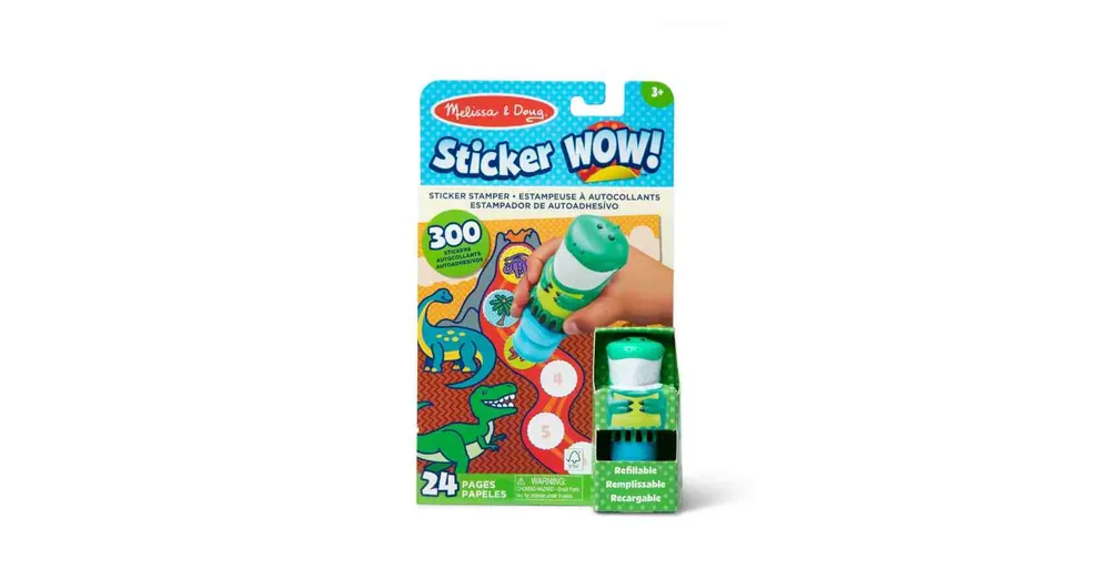 Végkiárusítás Sticker Wow! matricanyomda - Dinoszaurusz - Melissa & Doug