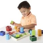 Fa formaberakó játék (geometriai 3D formakereső puzzle) Gyors kiszállítás