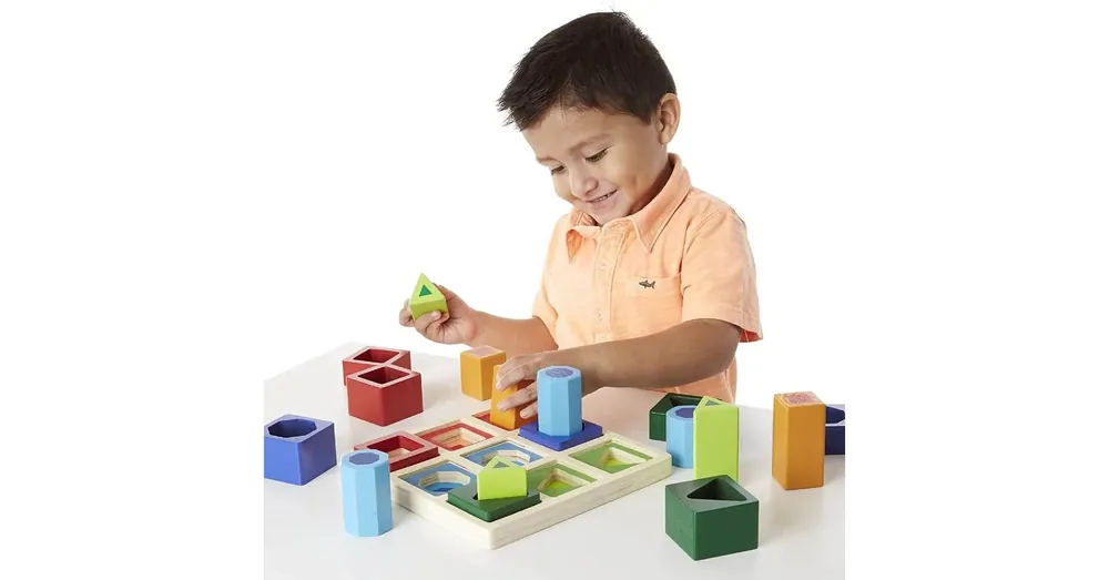 Fa formaberakó játék (geometriai 3D formakereső puzzle) Gyors kiszállítás